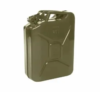 20L Olive Green Metal Fuel Jerry Can (Powder Coated Inside & Out