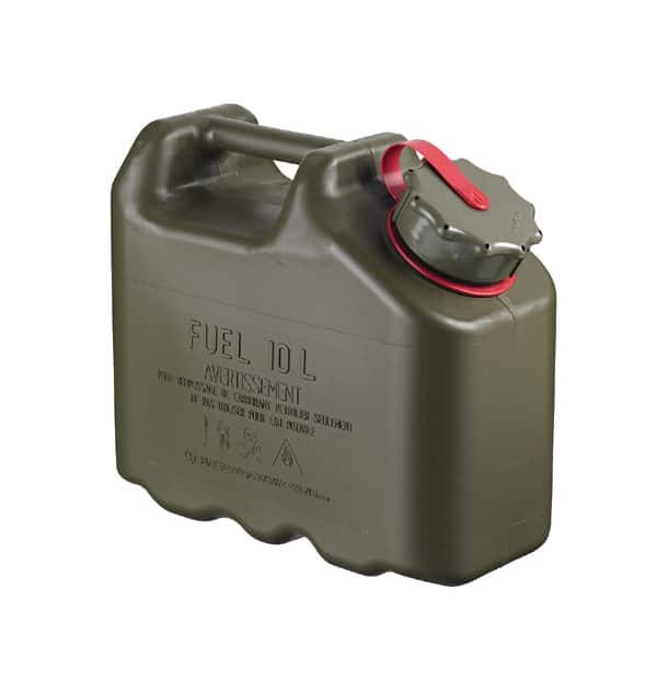 Scepter US Military spec Jerry Plastic Fuel Can (10L Petrol) Frost