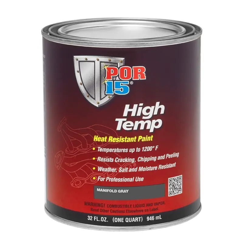 POR15 High Temp Factory Manifold Grey Heat Resistant Paint US Quart (946ml)