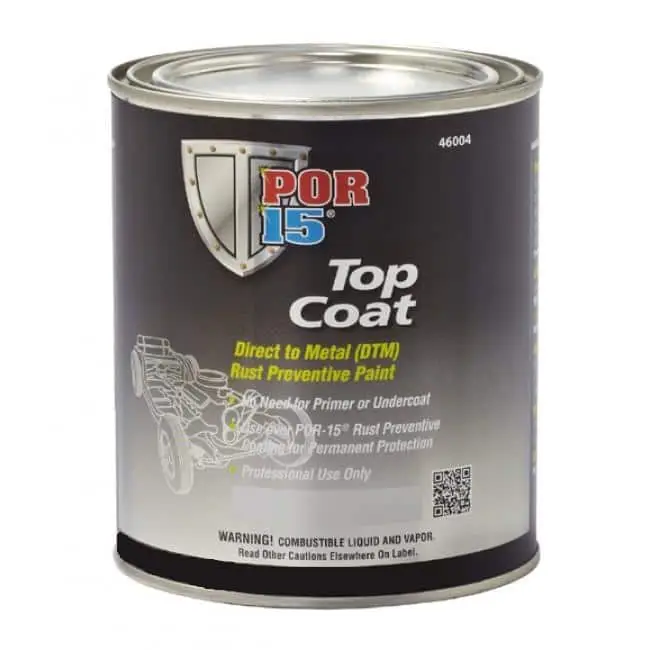 POR15 Top Coat Chassis Coat Black  946ml (US Quart)