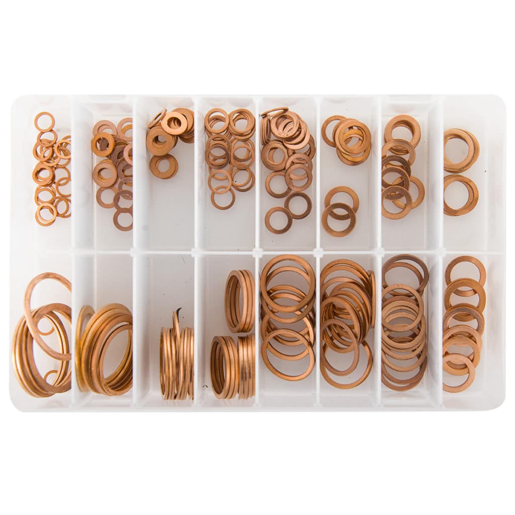 Imperial/BSP Copper Sealing Washers (225 Pieces) Frost Auto
