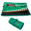 Double Open End Wrench Set 15° & 75° Angles - 15 Pieces