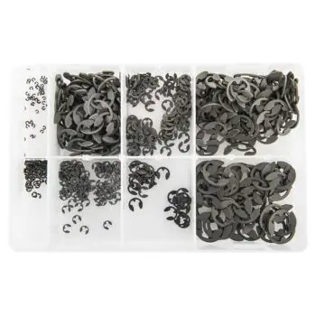 Metric Imperial E-Clip Retaining Ring Assortment (1.7-15.5mm)
