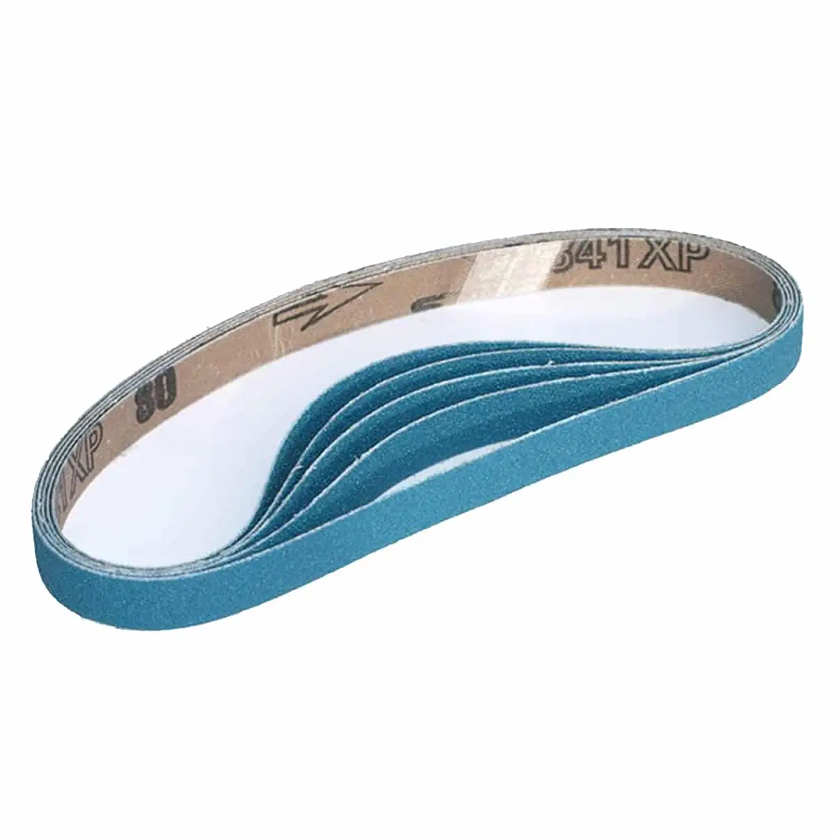 Norton 80 Grit Blue Fire 3/8 x 13 Sanding Belts (Pack of 5)