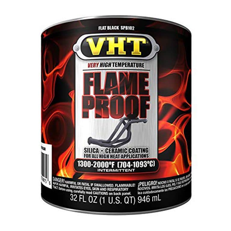 VHT Flat Black Flame Proof Very High Temperature Paint (946g) Frost Auto Restoration Techniques