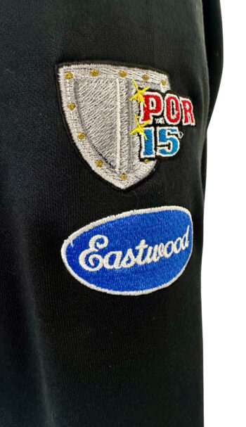 Classic Black Jacket with 5 x Embroidered Logos - Image 2