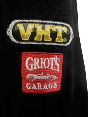 Classic Black Jacket with 5 x Embroidered Logos - Image 3