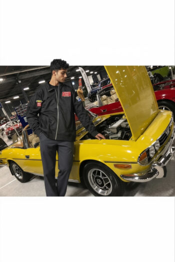 Classic Black Jacket with 5 x Embroidered Logos