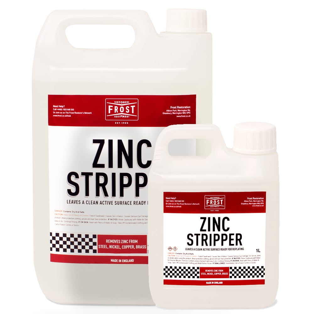 Zinc Stripping Solution (1L 5L) Frost Auto Restoration Techniques