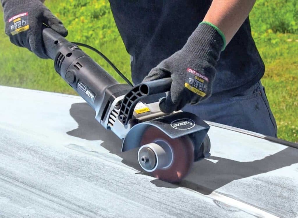 Metal Conditioning Eastwood Contour SCT Narrow Flap Wheel | 4.5x1 Inch 80 Grit | Automotive Finishing Tool Eastwood Tool