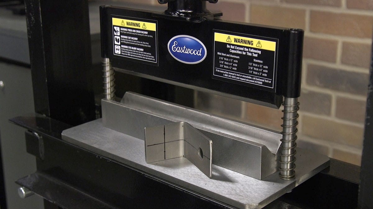 Eastwood Press Brake Attachment Frost Auto Restoration Techniques