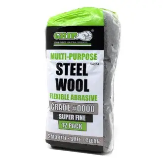 STEEL WOOL - Grade #0000 Super Fine Abrasive - 12 Pack