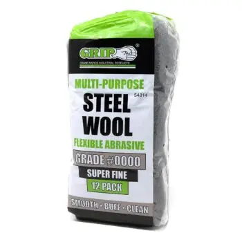 STEEL WOOL - Grade #0000 Super Fine Abrasive - 12 Pack