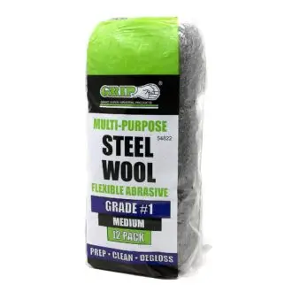 STEEL WOOL - Grade #1 Medium Abrasive -12 Pack