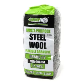 STEEL WOOL – Grade #2 Medium Abrasive -12 Pack