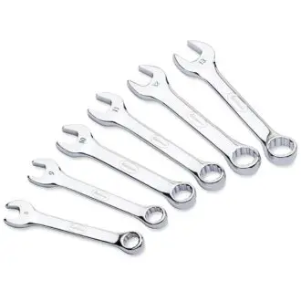 6pc Stubby Metric Wrench Set