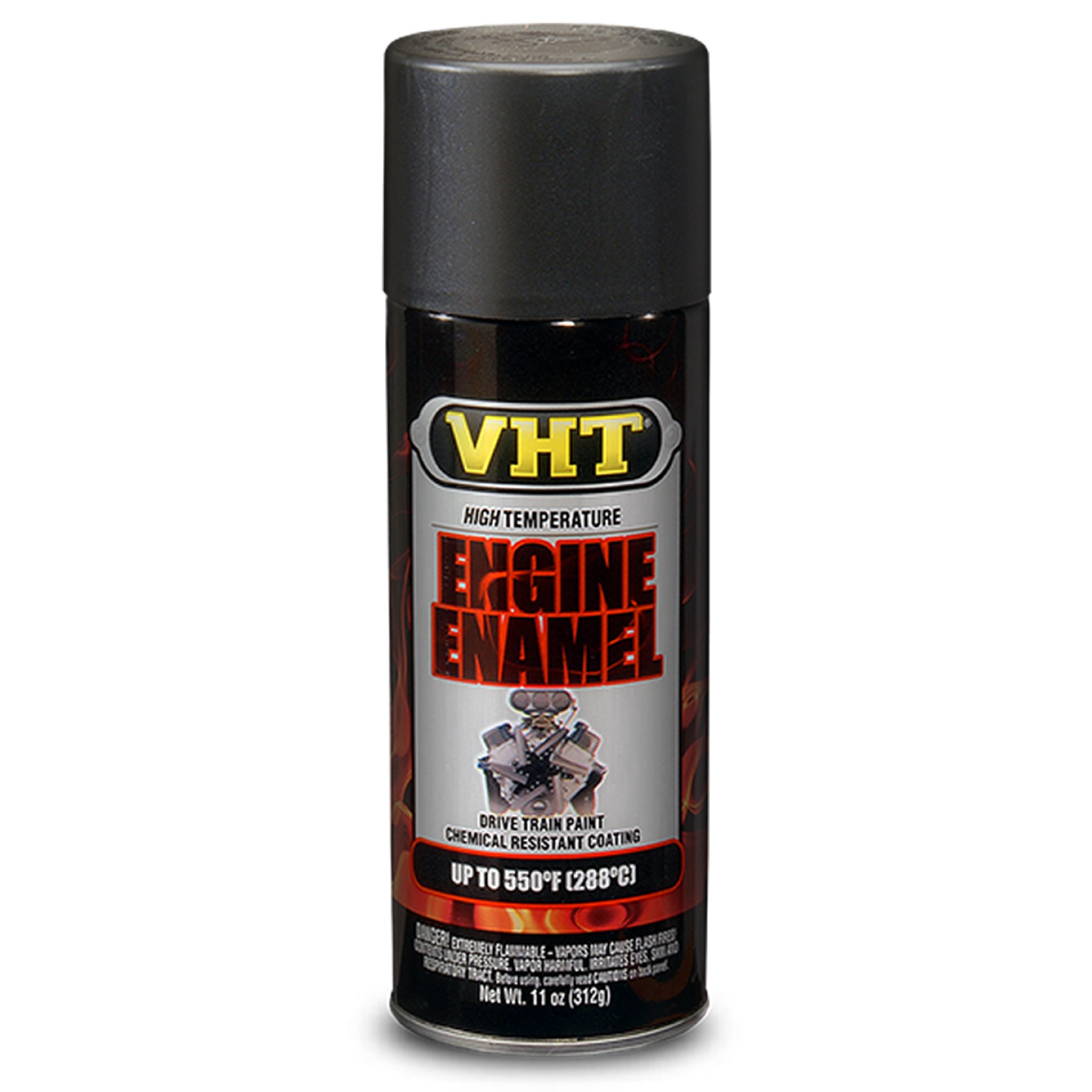 VHT Satin Black Engine Enamel High Temperature Paint (312g) Frost Auto Restoration Techniques