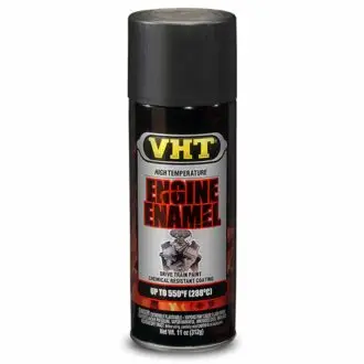 Satin Black Engine Enamel High Temperature Paint (312g)