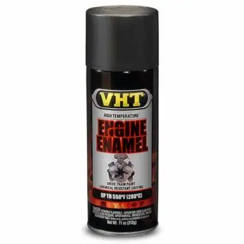 Satin Black Engine Enamel High Temperature Paint (312g)