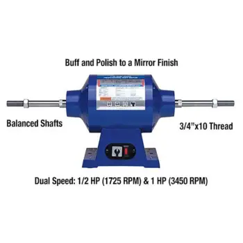 Eastwood 1 HP Buff Motor, Dual Speed