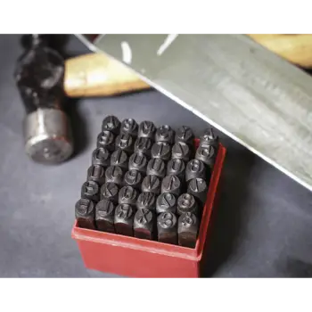Letter & Number Punch Set 36pc 8mm - Image 3