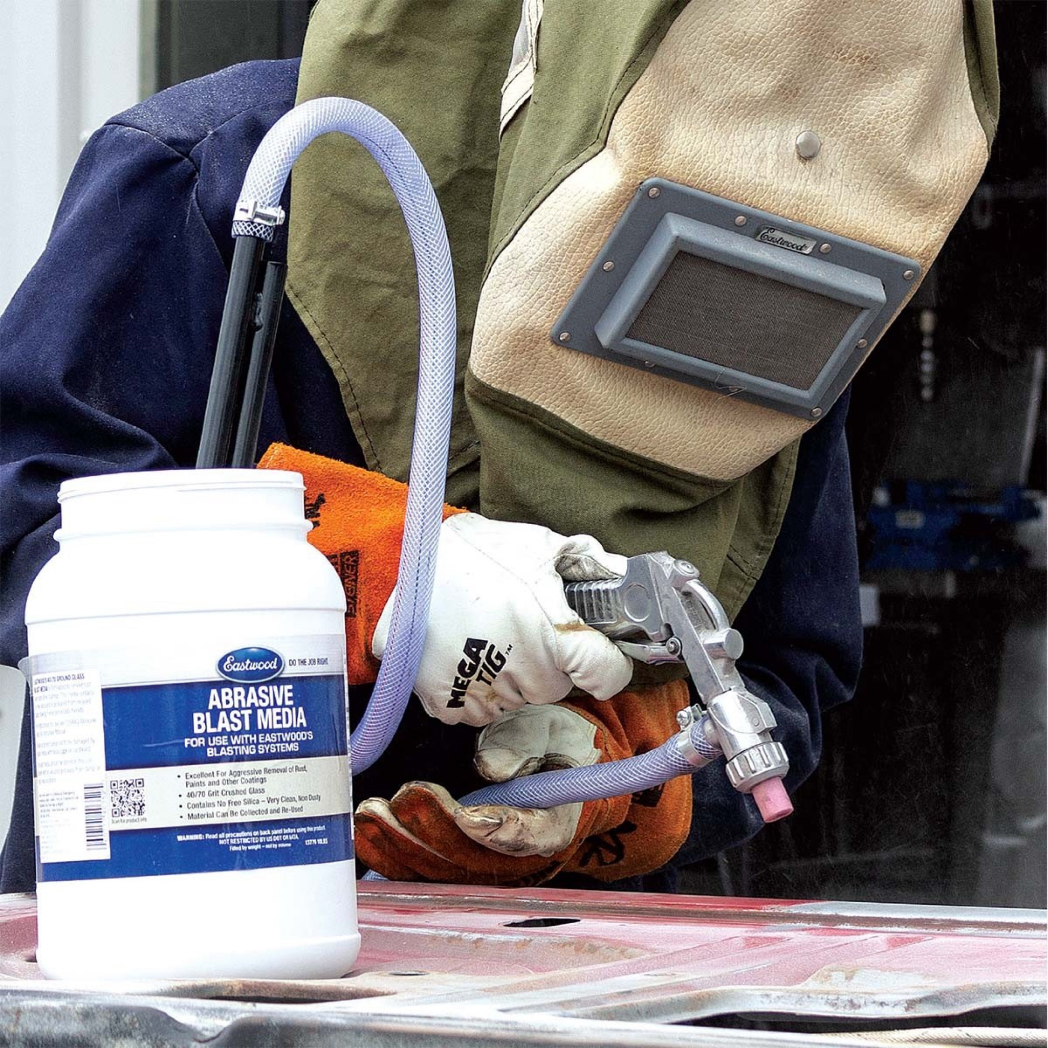 Eastwood Deluxe Abrasive Blasting Hood Frost Auto Restoration Techniques