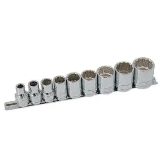 WHITWORTH - Socket Set 1/2"D (9pc)