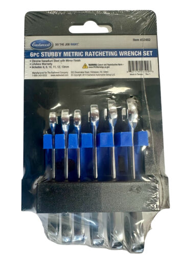 6pc Stubby Metric Ratcheting Wrench Set - Image 4