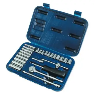Socket Set Mm 1/4"D (25pc)