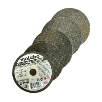 4" Metal Cut-Off Wheel 1/16th x 5/8 Arbor (5 Pk)