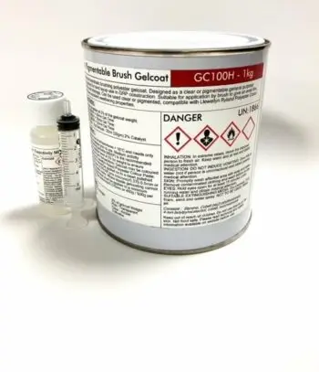 GC100H Clear / Pigmentable Brush Gelcoat - 1kg