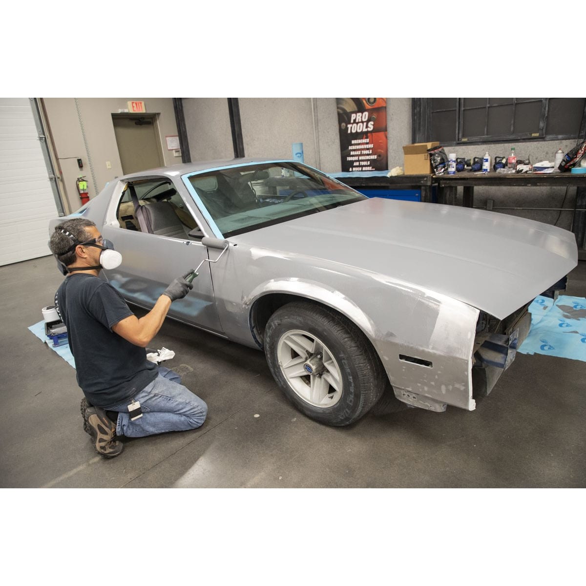 Eastwood OptiFlow Epoxy Primer Gallon RollOn Paint Frost Auto