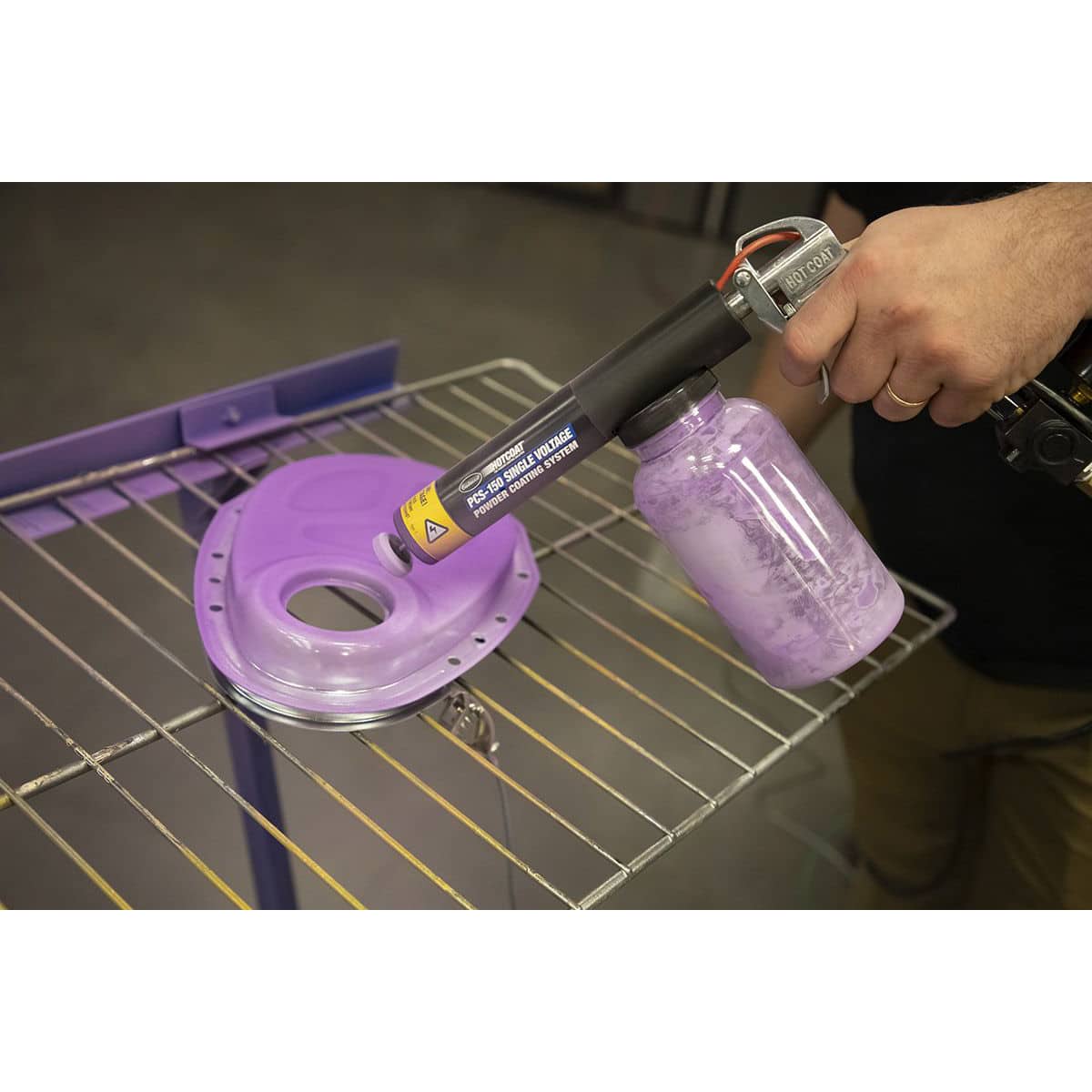 Eastwood Dual Voltage Powder Coating Gun - Handheld Spray Gun For Fast, Durable Finishes