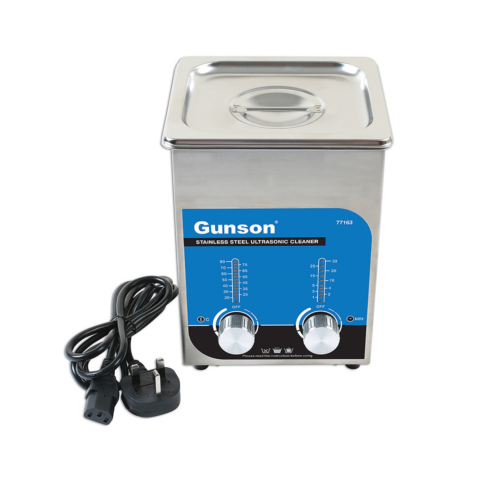 Gunson Stainless Steel Ultrasonic Cleaner (2L) Frost Auto Restoration