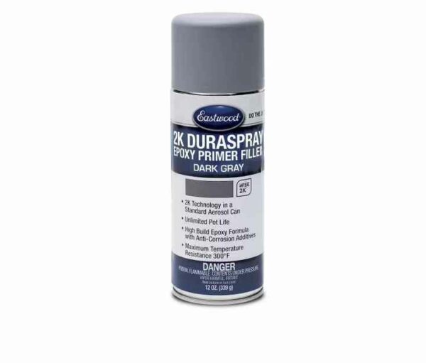 Eastwood 2K DuraSpray Epoxy Primer Filler Dark Grey In Stock Frost