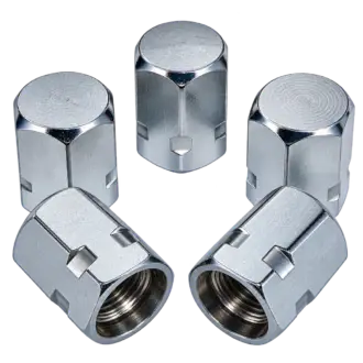 Chrome Valve Caps SET OF 5