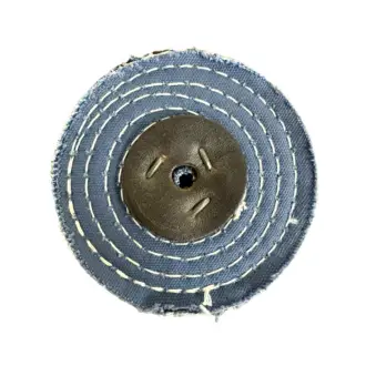Coloured Stitched Polishing Mop - 4"