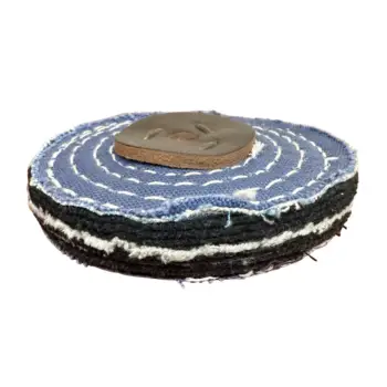 Coloured Stitched Polishing Mop - 4" - Image 2