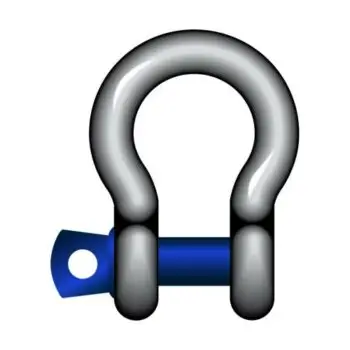 BLUE PIN STANDARD BOW SHACKLES WITH SCREW PIN - Image 3