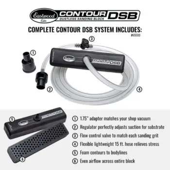 Eastwood Elite Contour DSB Dustless Sanding Block System