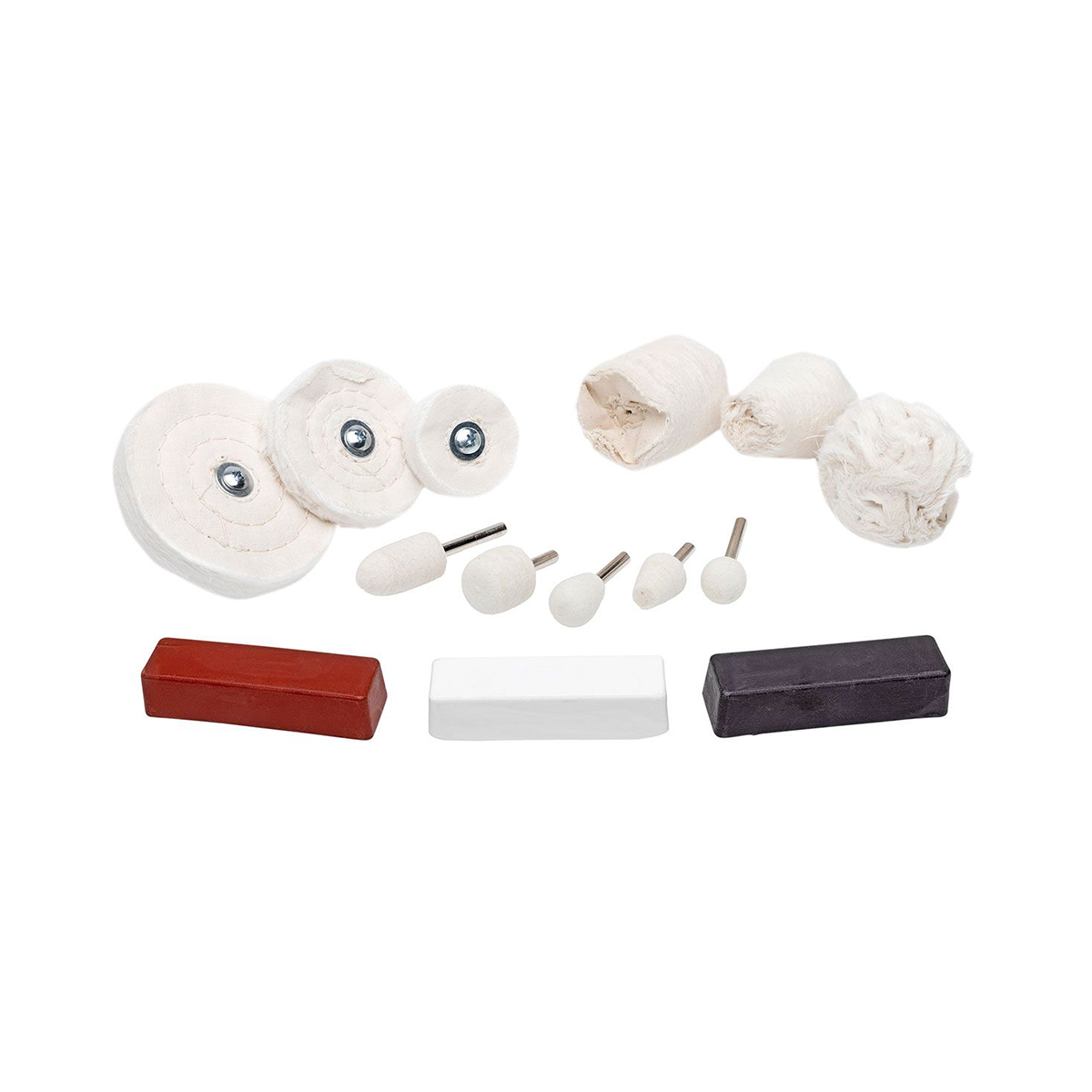 Fairmount Tools 14 Piece Aluminum Polishing and Buffing Kit Frost