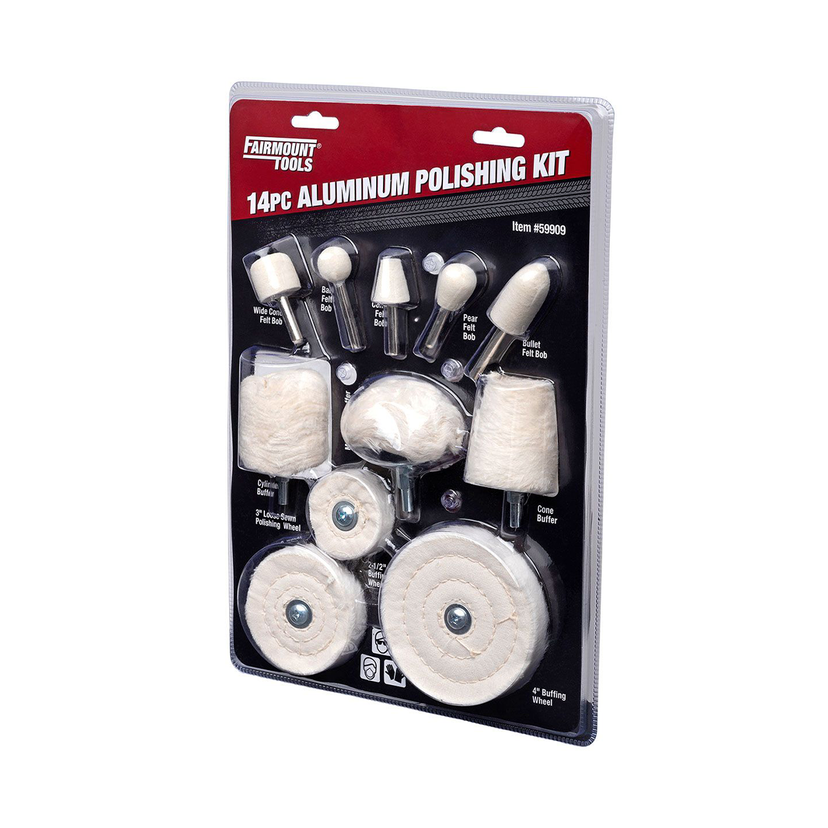 Fairmount Tools 14 Piece Aluminum Polishing and Buffing Kit Frost