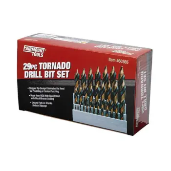 Fairmount Tools 29 Piece Tornado Drill Bit Set