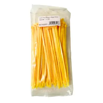 YELLOW CABLE TIE 200mm x 4.8mm