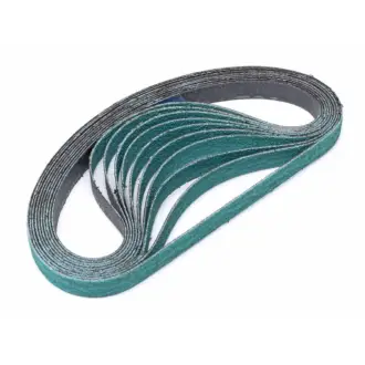 10 Pack 1/2×18 Zirconia 80 Grit Abrasive Belts
