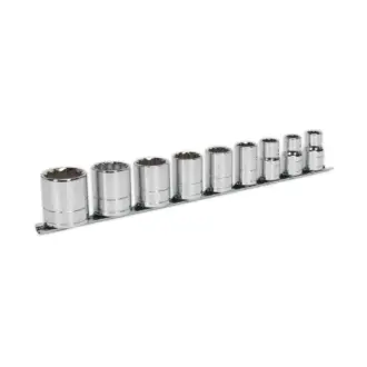 Premier Whitworth Socket Set 1/2"Sq Drive 9pc