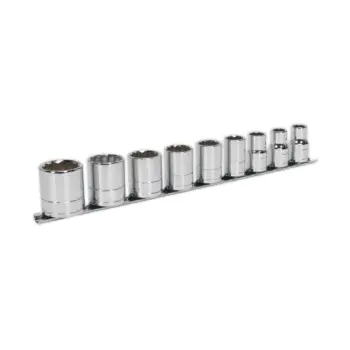 Premier Whitworth Socket Set 1/2"Sq Drive 9pc
