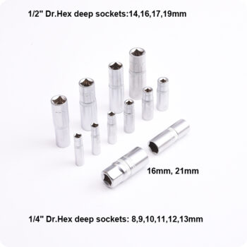 1/2" & 1/4" Dr. Socket Set (77 Piece)
