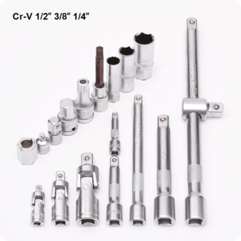 1/2" & 3/8" & 1/4" Dr. Socket Set (132 Piece)