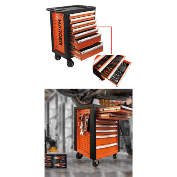 7 Drawers Roller Cabinet with Brake (765x465x985mm)